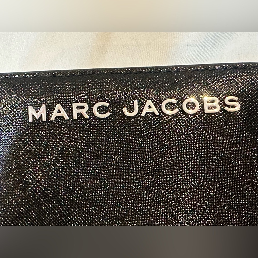 Marc Jacobs Mini Black Compact Coin Pouch Card Wallet - Picture 7 of 9